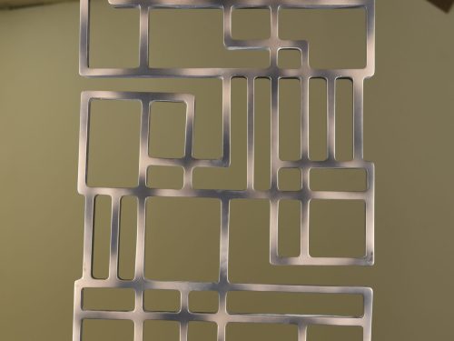 Finish Code-CT-07; Finish-Bronze Antique; Substrate- GRP Screen; Size- 500X1000mm;