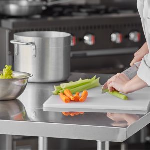 Stainless steel kitchen table